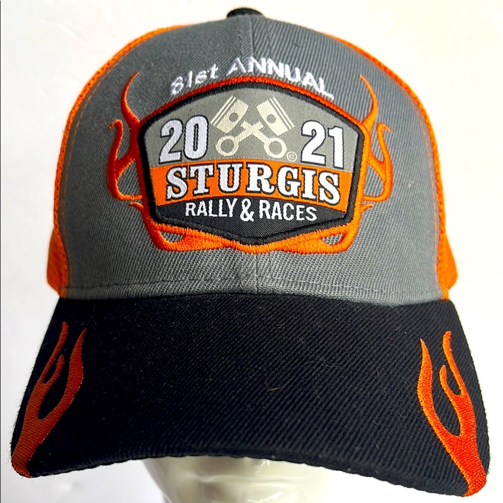 Sturgis Rally & Races Cap 2021 Trucker Hat 81st Annual Mesh NWOT